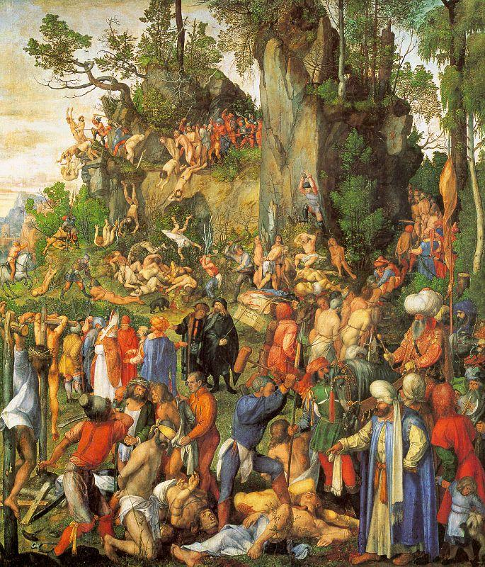 Albrecht Durer Martyrdom of the Ten Thousand china oil painting image